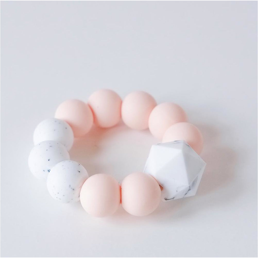 Peach Silicone Teething Toy