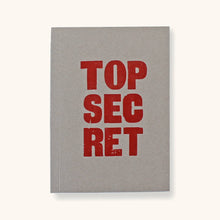 Load image into Gallery viewer, Letterpress Top Secret Notebook