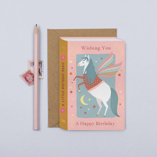 Pegasus Book Birthday Card