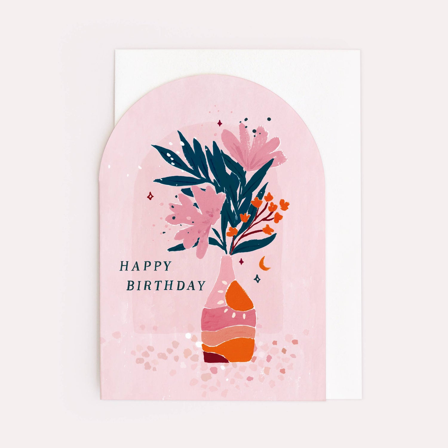 Sunset Vase Birthday Card