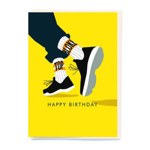 Top Bloke Trainers Birthday Card