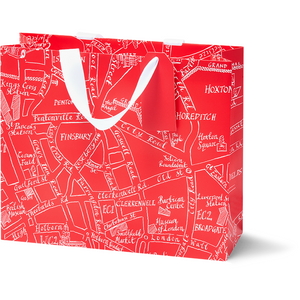Large Red London Gift Bag