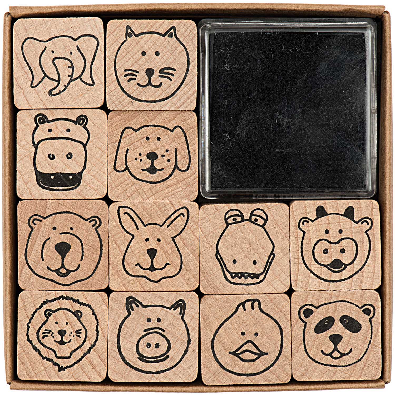 Animal Faces Stamp Set