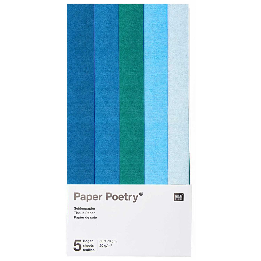 Blue And Green Tissue Paper