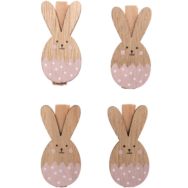 Pink Easter Bunny Egg Decorative Clip