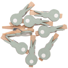 Load image into Gallery viewer, Small Mint Rabbit Decorative Clips
