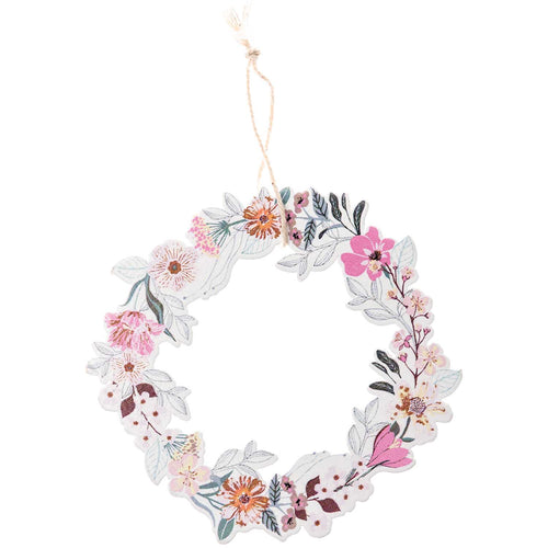 Floral Wreath Tag