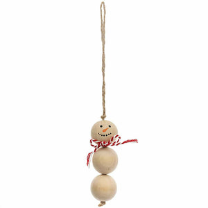 Wooden Snowman Decoration