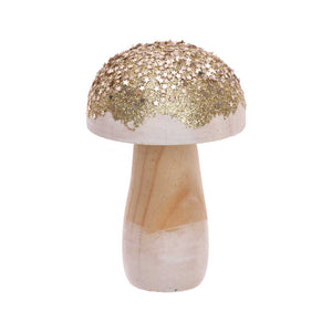 Gold Small Glitter Mushroom