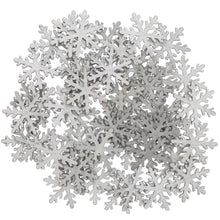 Load image into Gallery viewer, Silver Snowflake Wooden Confetti