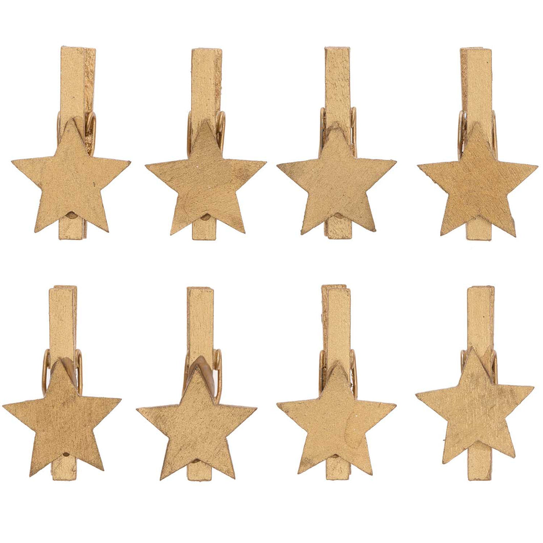 Gold Star Pegs