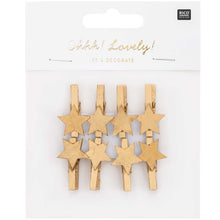 Load image into Gallery viewer, Gold Star Pegs