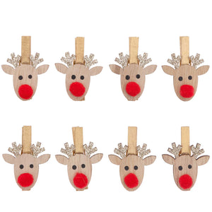 Gold Reindeer Pegs