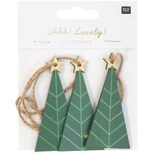 Load image into Gallery viewer, Wooden Xmas Tree Tags