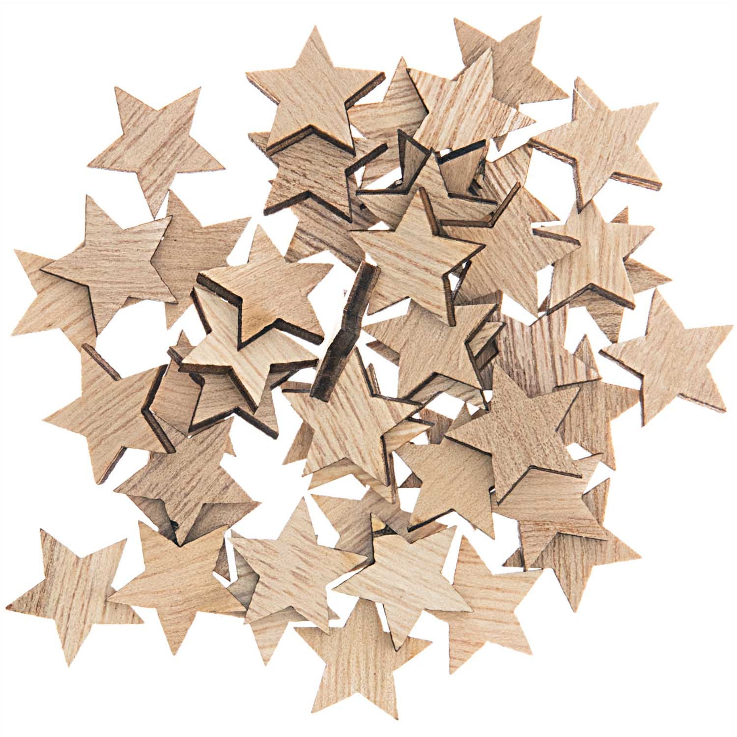 Natural Star Wooden Confetti