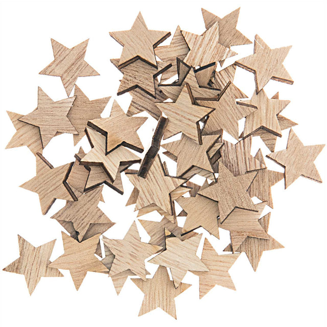 Natural Star Wooden Confetti