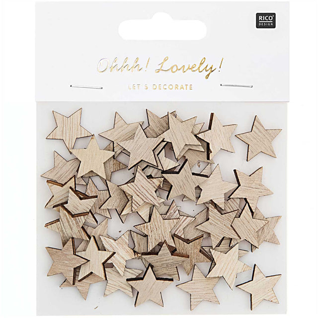Natural Star Wooden Confetti