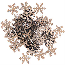 Load image into Gallery viewer, Natural Snowflake Wooden Confetti