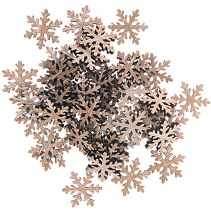 Natural Snowflake Wooden Confetti