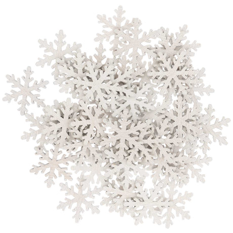 White Snowflake Wooden Confetti