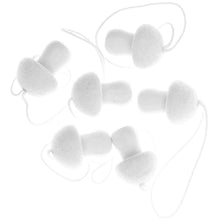 Load image into Gallery viewer, White Sparkle Mushroom Tags
