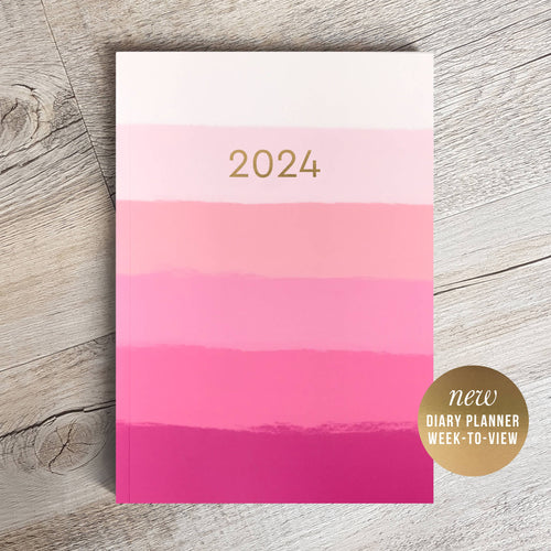 Pink Stripe 2024 Planner