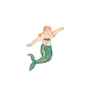 Red Mermaid Pin