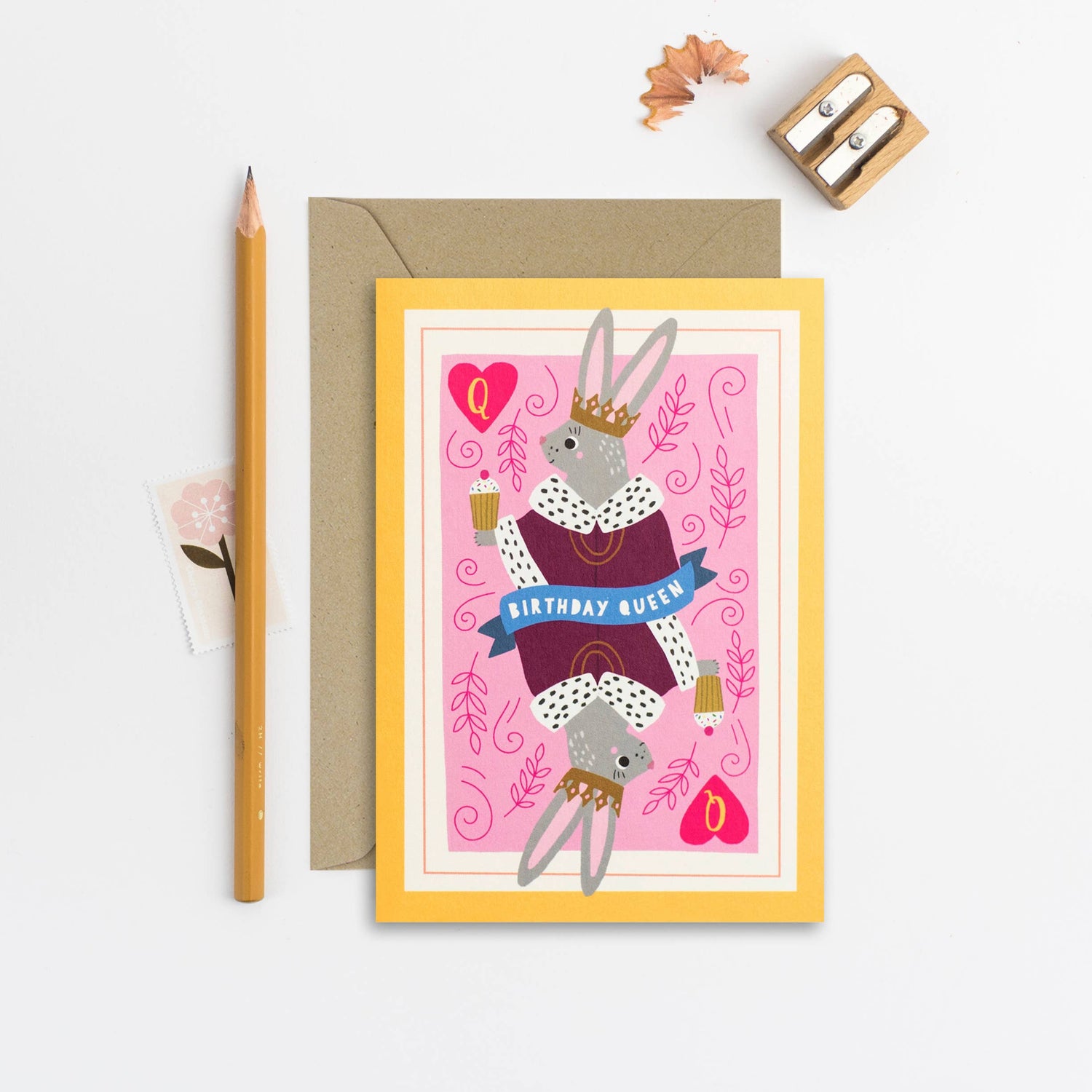Bunny Queen Birthday Card