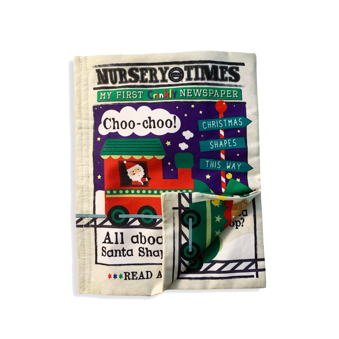 Nursery Times Crinkly Newspaper - Xmas Shapes