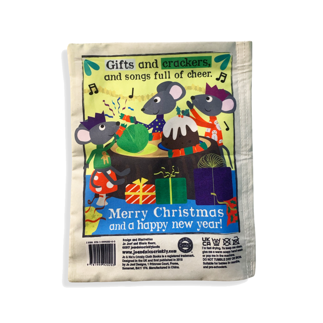 Nursery Times Crinkly Newspaper - Christmas Mice