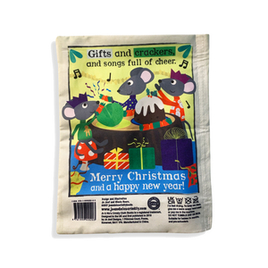 Nursery Times Crinkly Newspaper - Christmas Mice