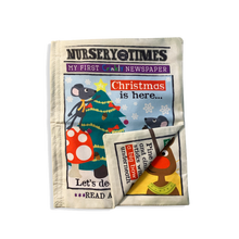 Load image into Gallery viewer, Nursery Times Crinkly Newspaper - Christmas Mice