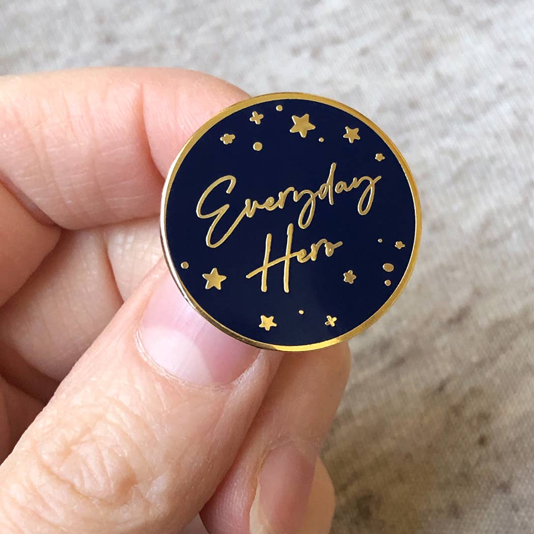 Everyday Hero Enamel Pin Badge