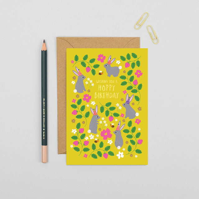 Hoppy Birthday Bunny Card