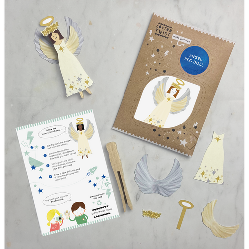 Make Your Own Angel Peg Doll