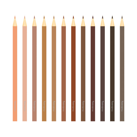 We Are Colorful Skin Tone Pencils