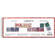 Load image into Gallery viewer, Liberty Floral Wood Domino Set