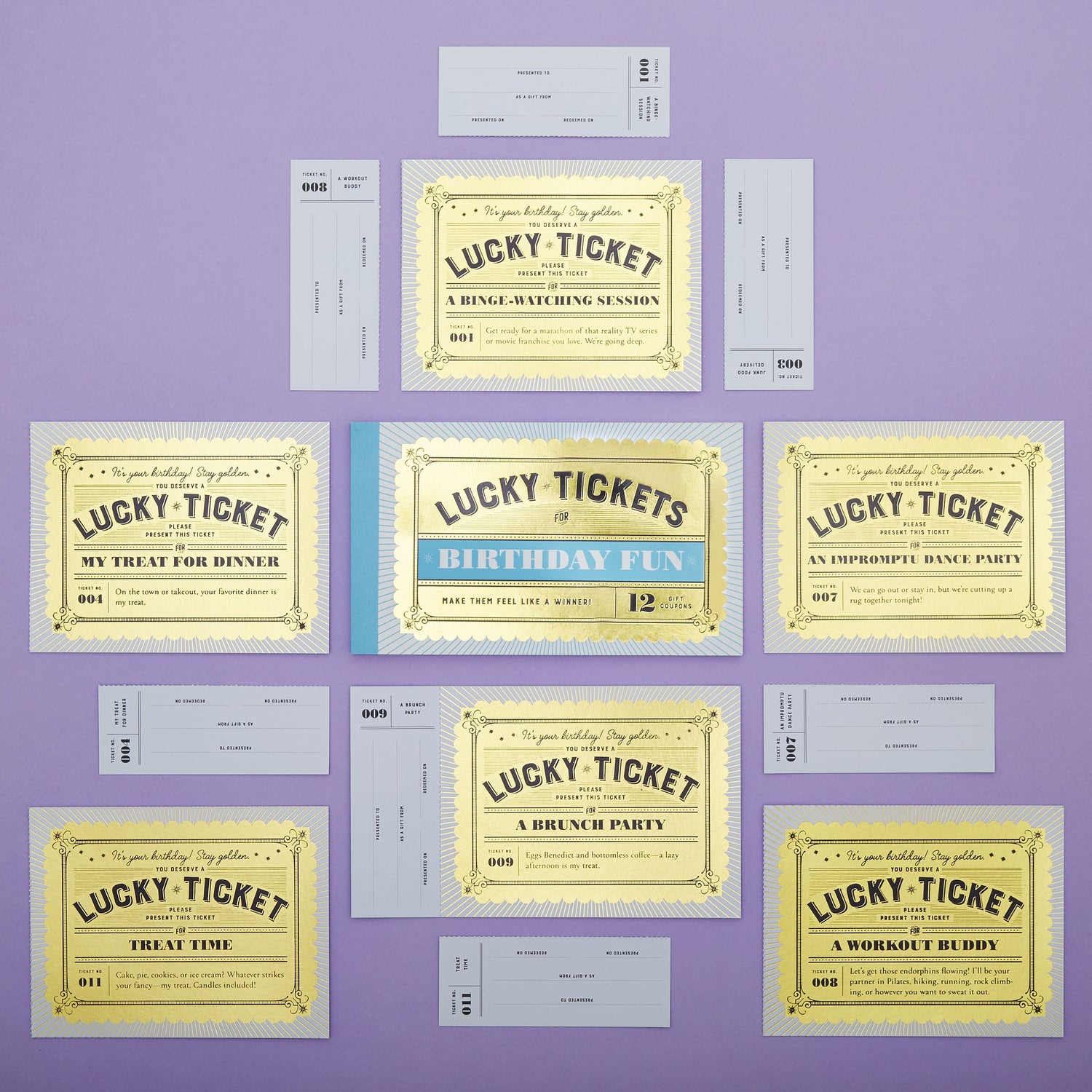 Lucky Tickets For Birthday Fun