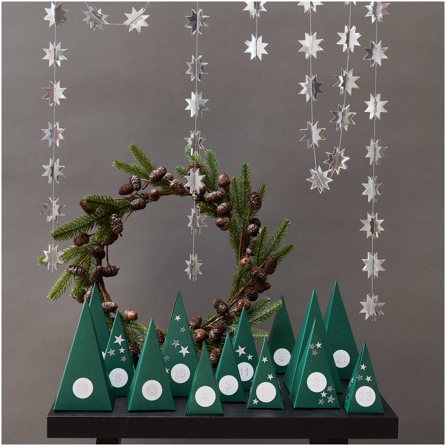 Mini Silver Star Garland