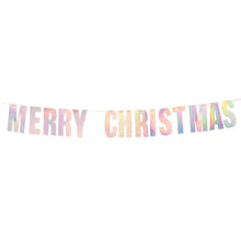 Load image into Gallery viewer, Iridescent Merry Christmas Garland