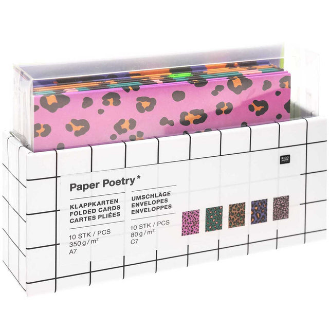 Leopard Print Notecard Set