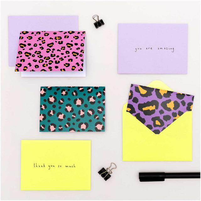 Leopard Print Notecard Set