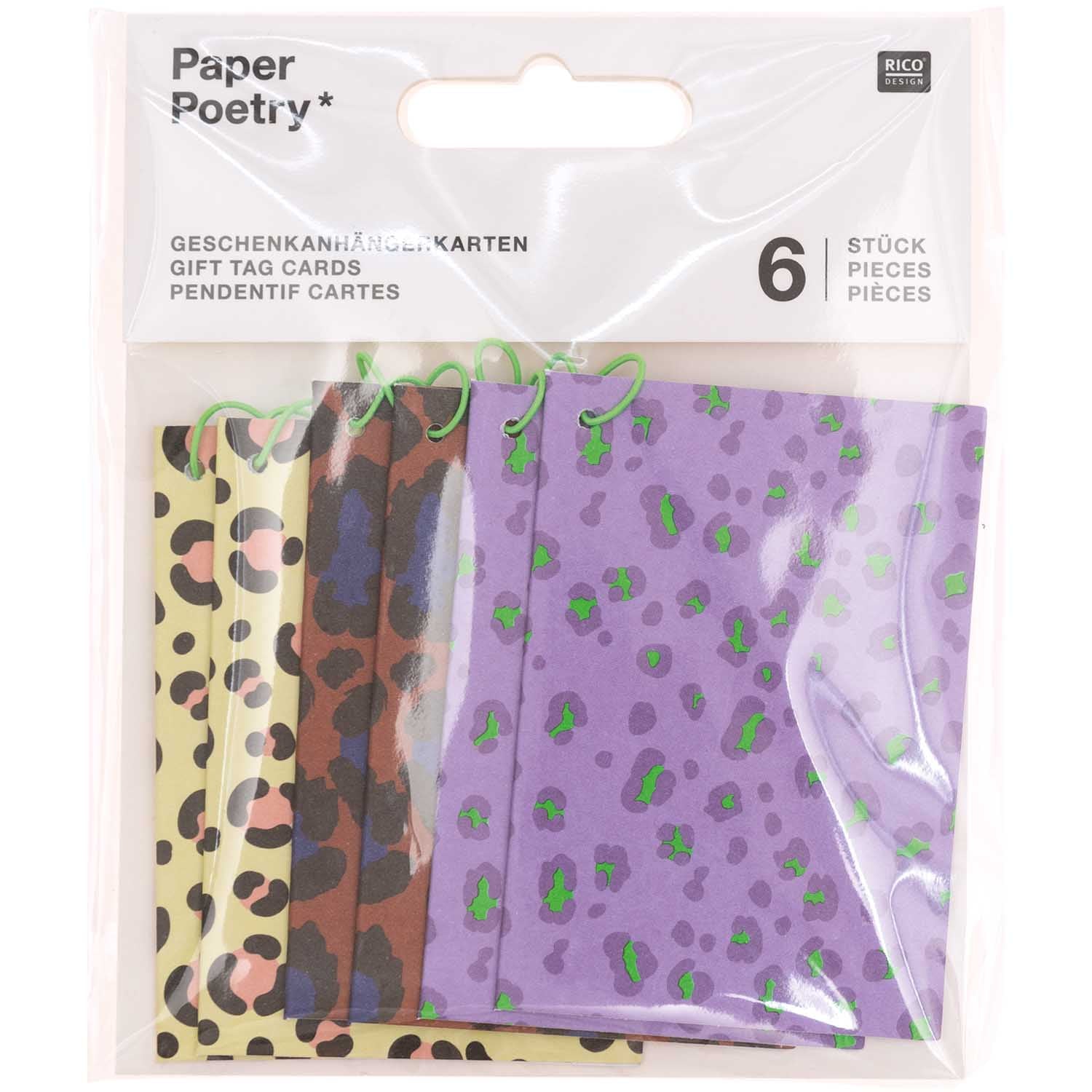 Set of Leopard Print Gift Tags