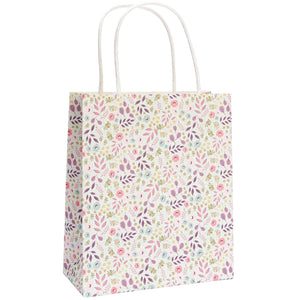 Medium Pink And Blue Floral Gift Bag