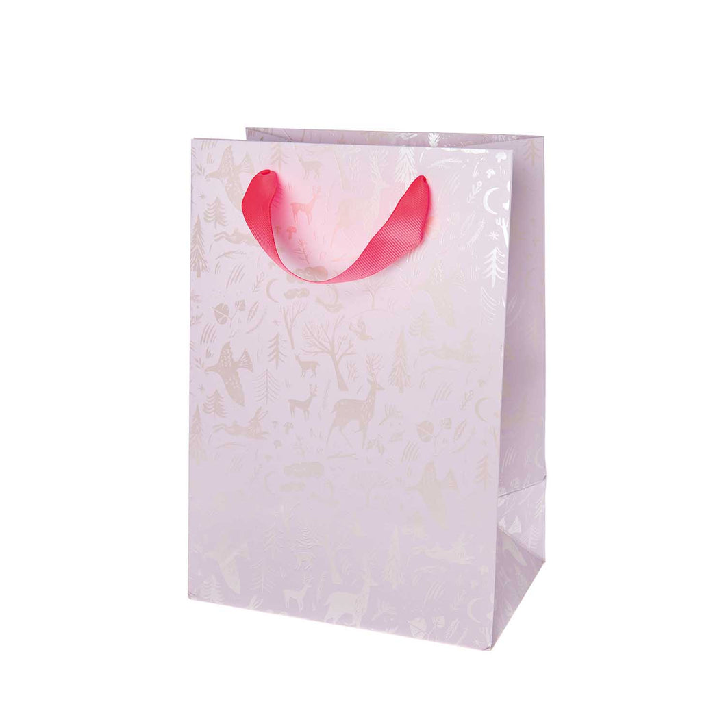 Medium Pink Folk Gift Bag