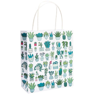 Medium Plant Print Gift Bag