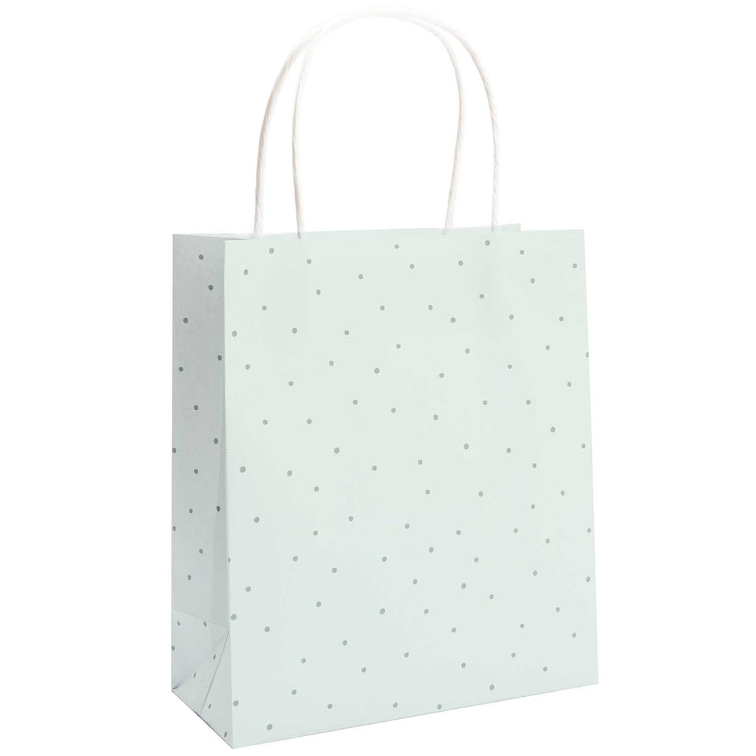 Medium Green Polka Dot Gift Bag