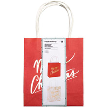 Load image into Gallery viewer, Set Of 2 Red And Gold Festive Gift Bags