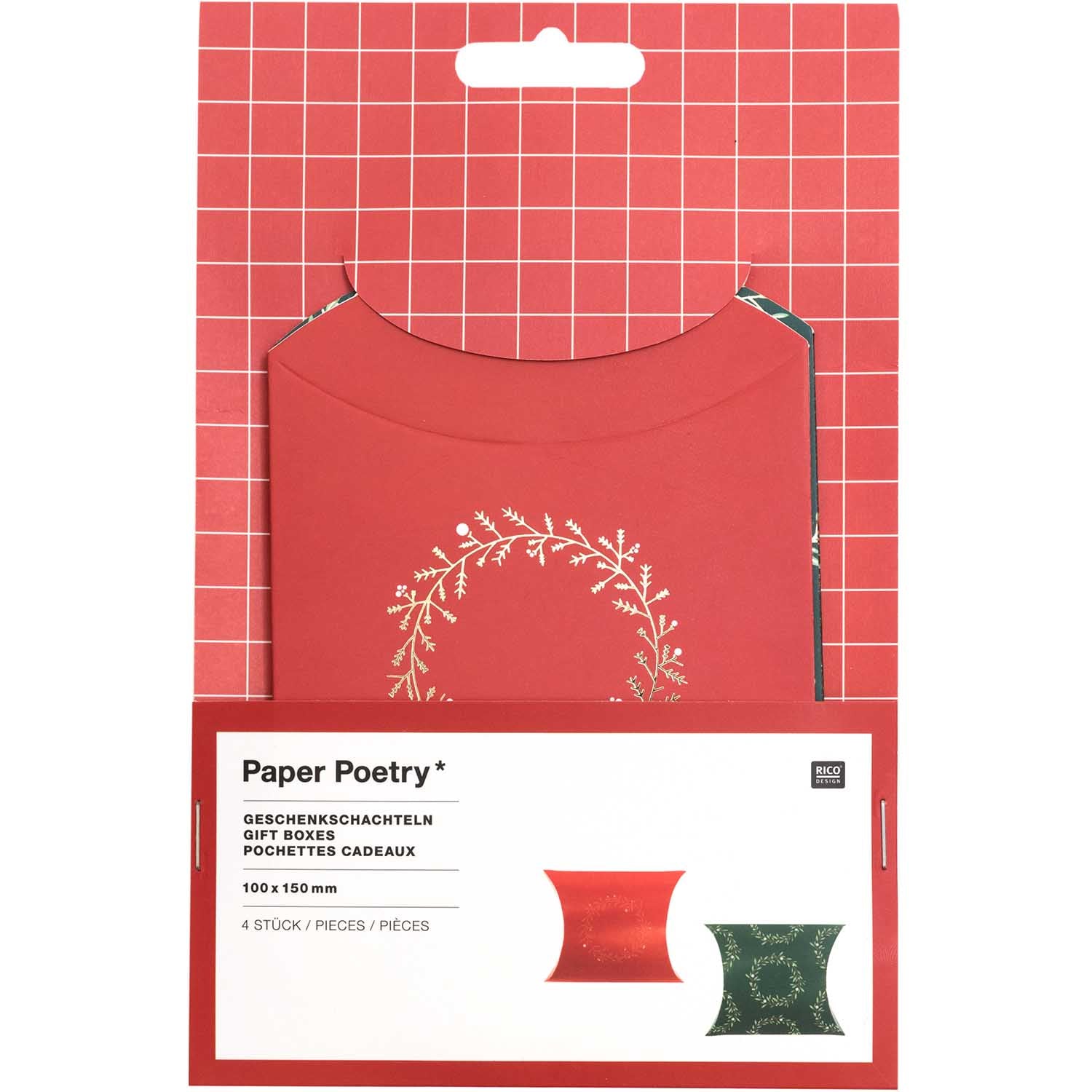Christmas Wreath Set Of Gift Pouches