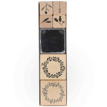 Load image into Gallery viewer, Christmas Wreath Stamp Set